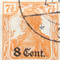 Alsasko součástí Francie – známka po roce 1918